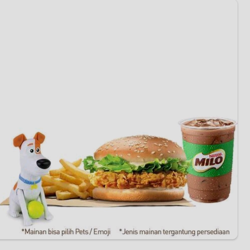 Paket Kids Chicken Burger dan Toys