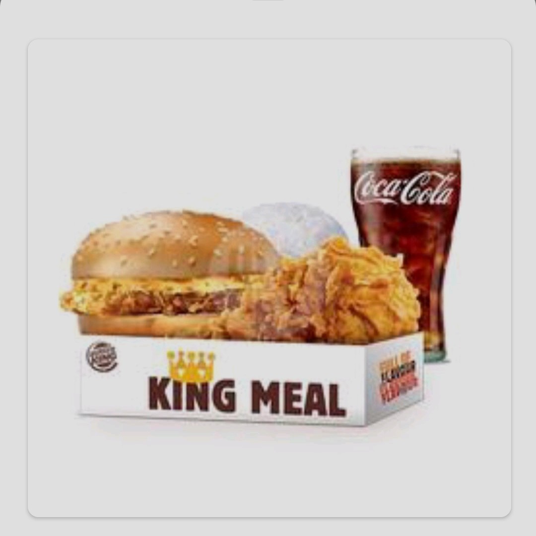 Paket King Meal Jalapeno Cheese Chicken Burger