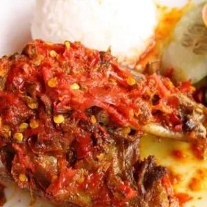 Paket KompLit bebek ados sambel merah 