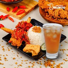 Paket Komplit Geprek Ayam Crispy Sambal Bawang