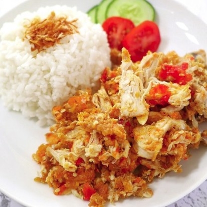 Paket Nasi Ayam Geprek Crispy