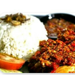 Paket Nasi Ayam Lombok Hijau