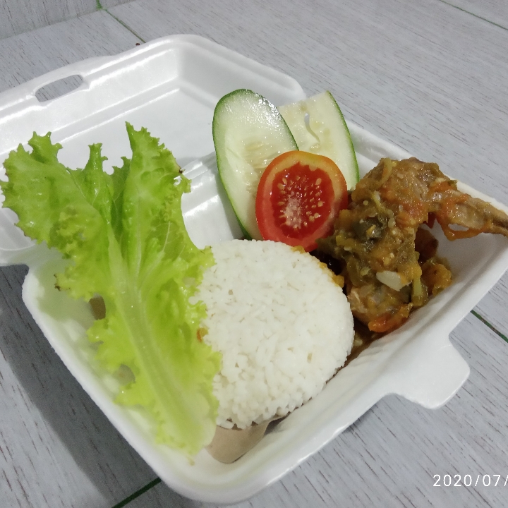 Paket Nasi Ayam Sambal Ijo Sayap