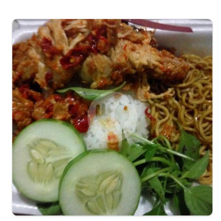 Paket Nasi Indomi Ayam Geprek Dada