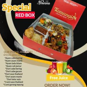 Paket Nasi Red Box free jus