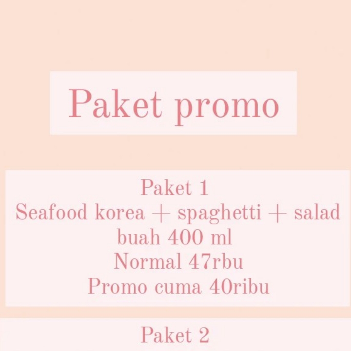 Paket Promo 1