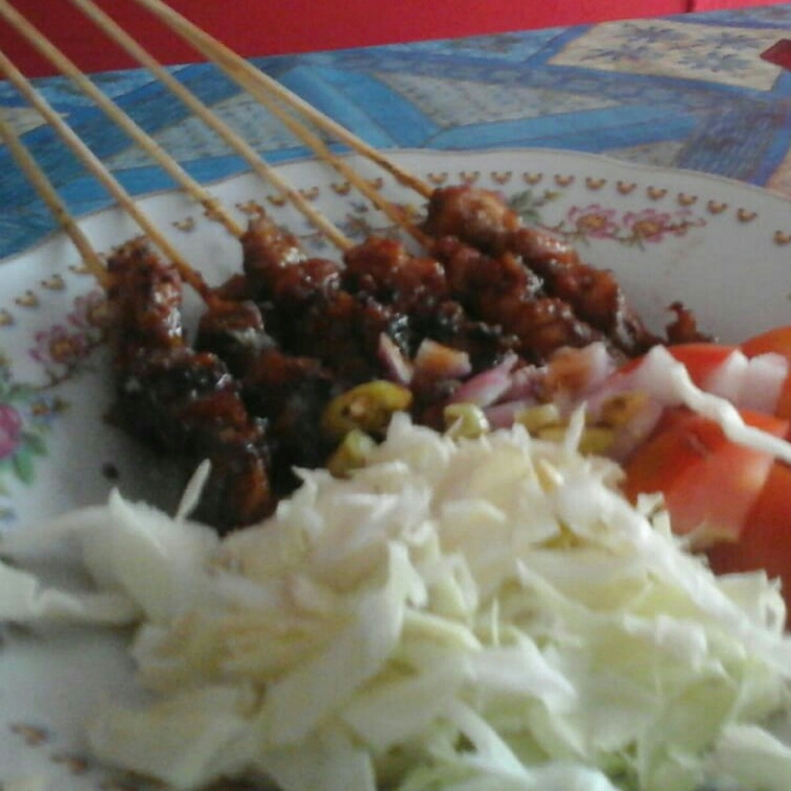 Paket Sehat 6 Tusuk Sate Kenci Dan Nasi