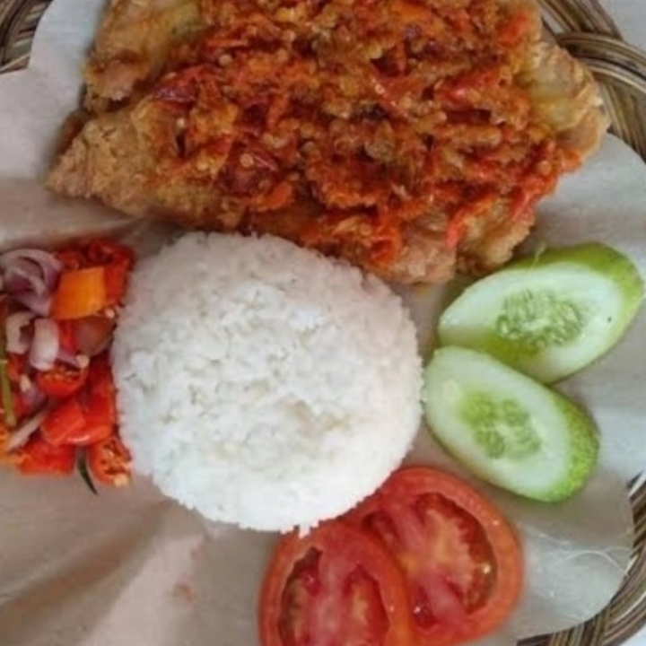 Paket Telur Dadar Bakar Geprek