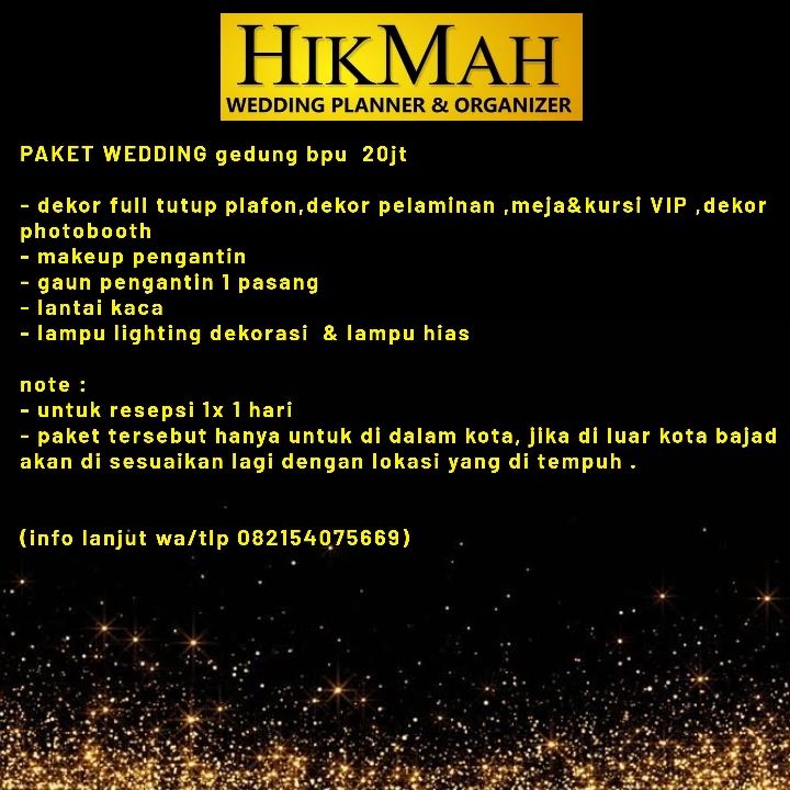 Paket Wedding 20jt