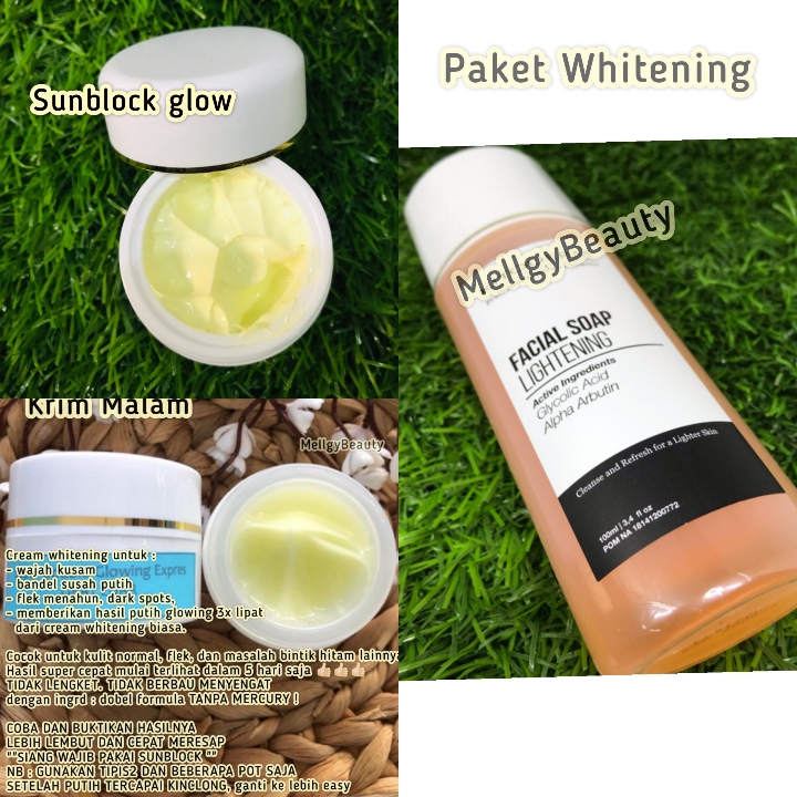 Paket Whitening Sunblock Glow