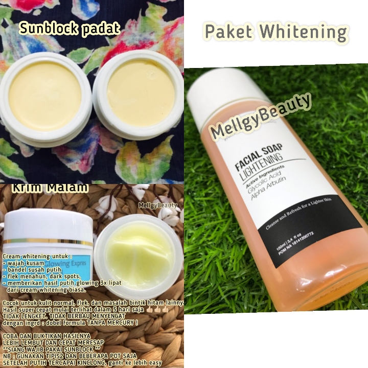 Paket Whitening Sunblock Padat