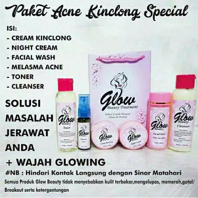 Paket acne kinclong spsial glow beauty