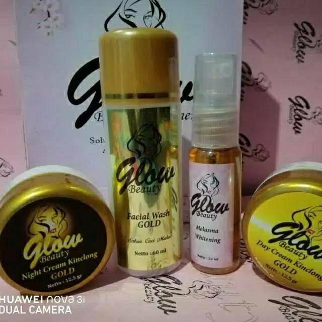 Paket gold with serum whitening