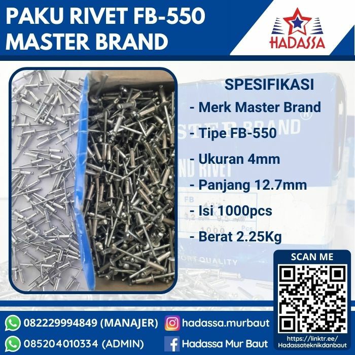 Paku Rivet FB-550 Master Brand