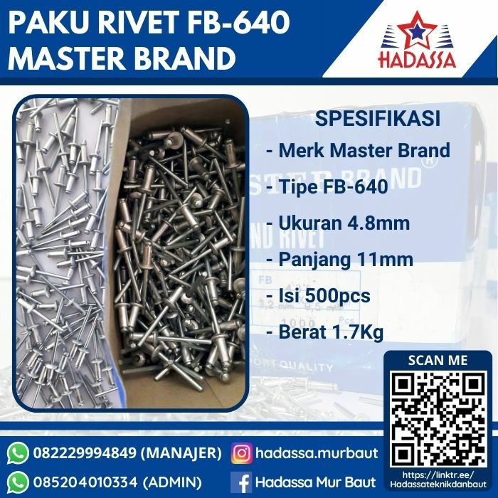 Paku Rivet FB-640 Master Brand