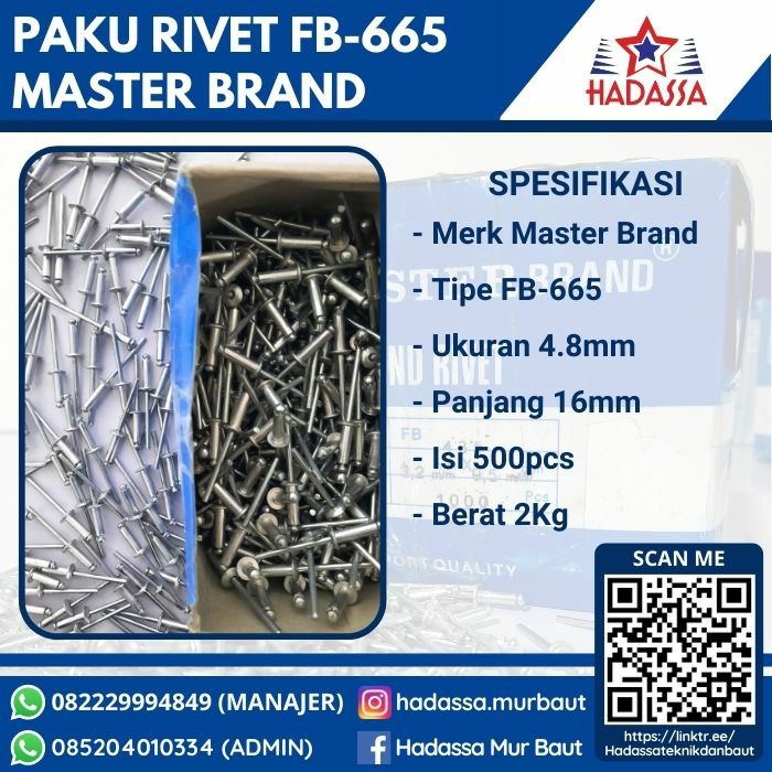 Paku Rivet FB-665 Master Brand