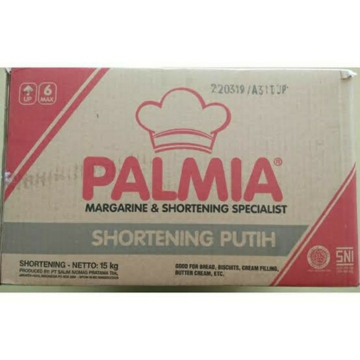 Palmia Shortening Putih 15kg