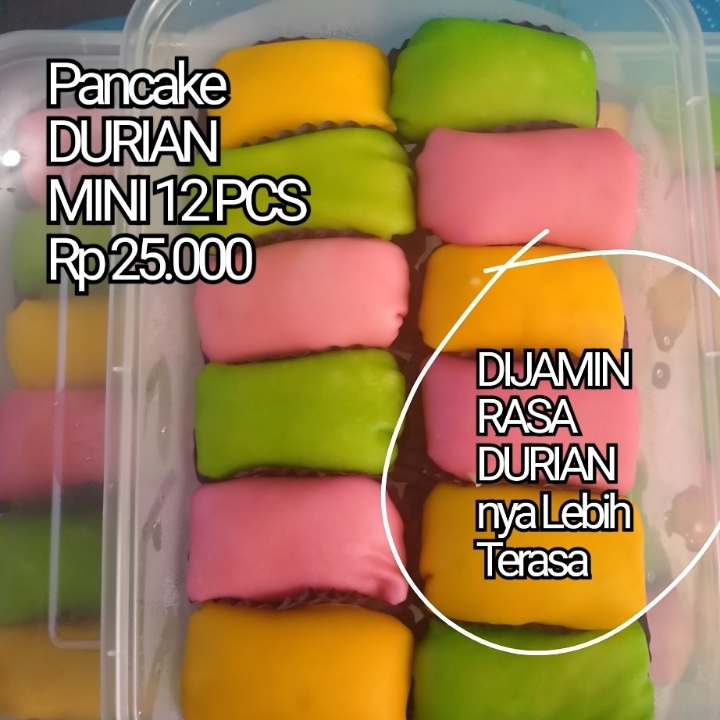 Pancake Durian Mini 12 Pcs 