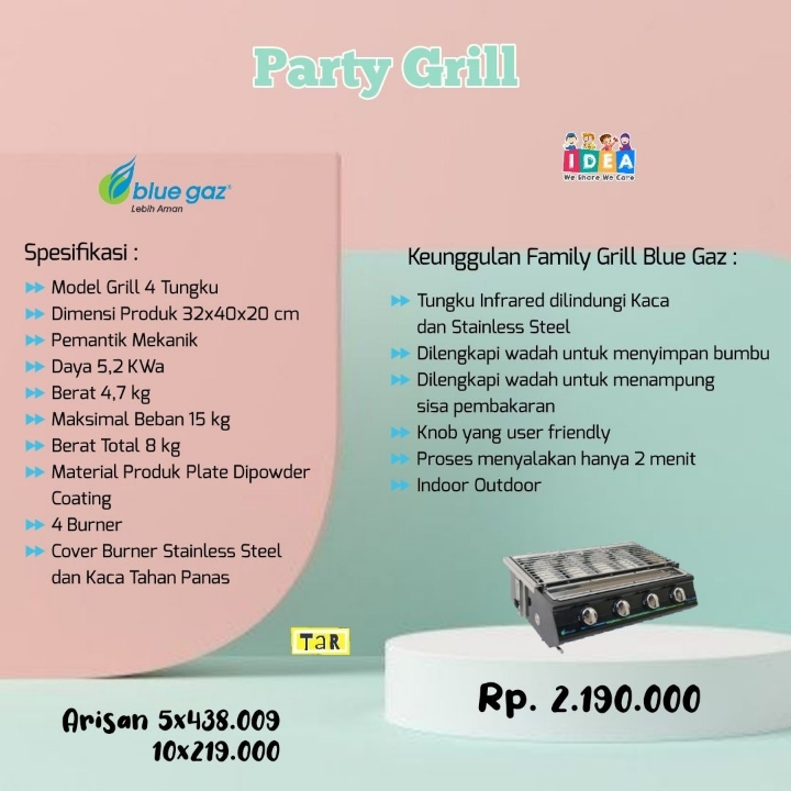 Panggangan Party Grill by Blue Gaz 4