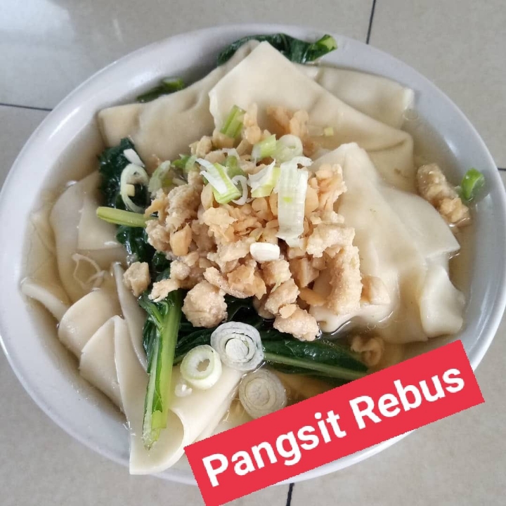 Pangsit rebus kuah