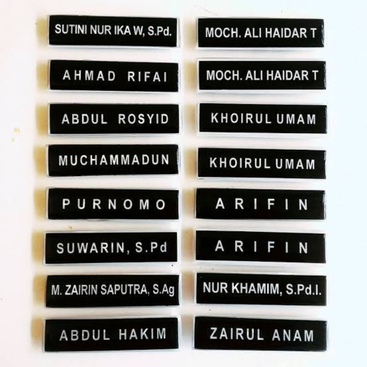 Papan Nama Dada 2