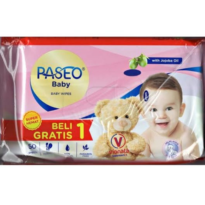 Paseo Baby Wipes 50 Sheet