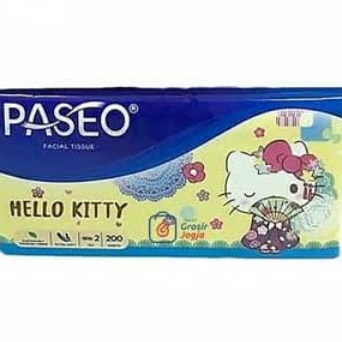 Paseo Hello Kitty Tissue Plastik 200 Sheet 2 Ply