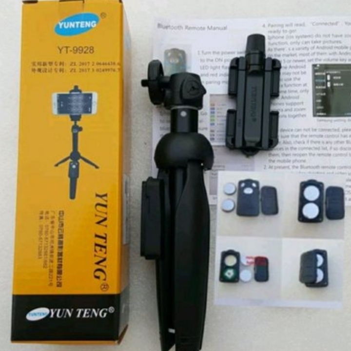 Pastikan Asli YUNTENG YT-9928 Tongsis Bluetooth Monopod