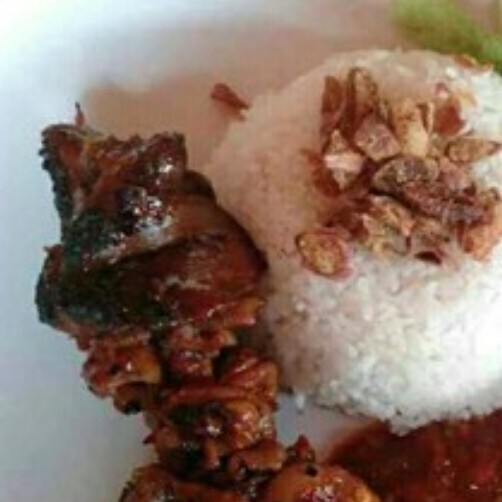 Pecel Ati Ampela Dan Nasi