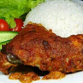 Pecel Ayam Plus Nasi 