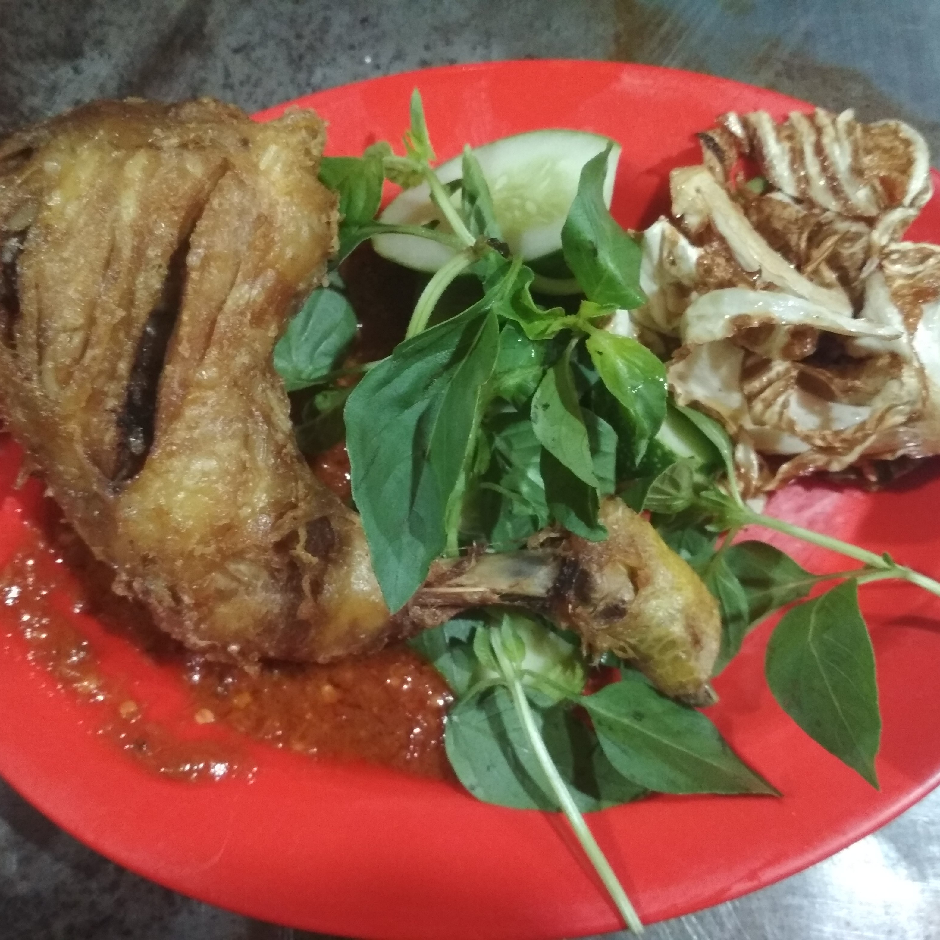 Pecel Ayam Tanpa Nasi