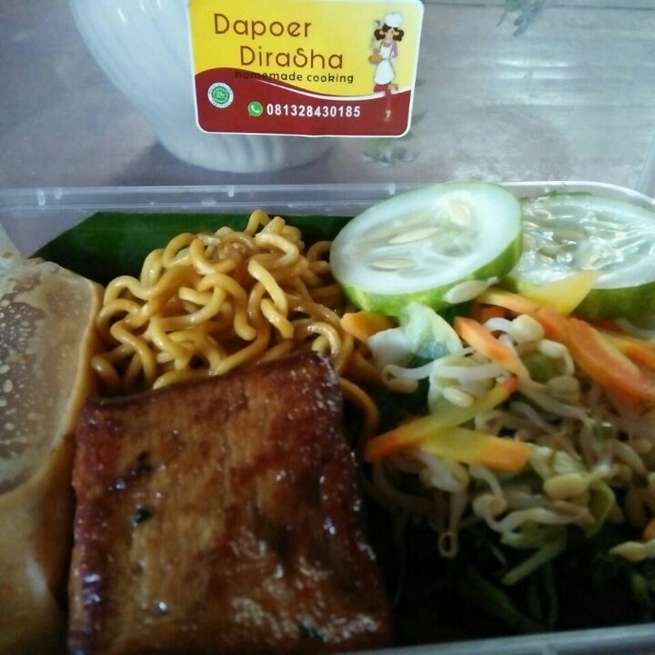 Pecel bakmi dan tahu bacem