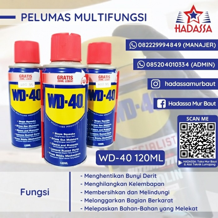 Pelumas Multifungsi WD-40 120ml