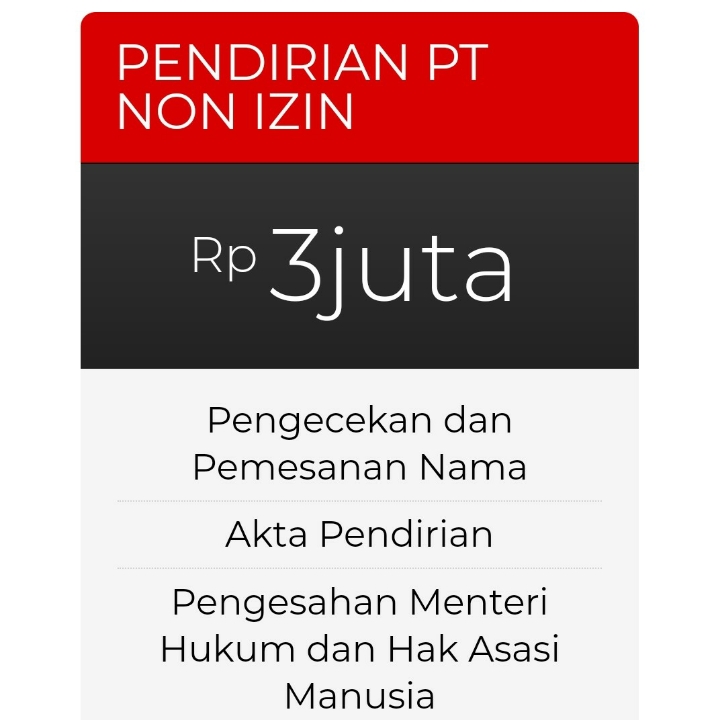 Pembuatan Badan usaha PtCV Dll