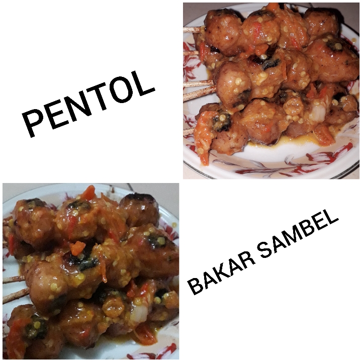 Pentol Bakar Siram Sambal