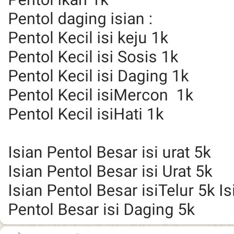 Pentol Daging Isi Mercon 