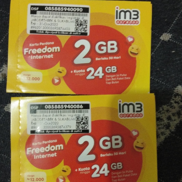 Perdana Kuota im3 2GB