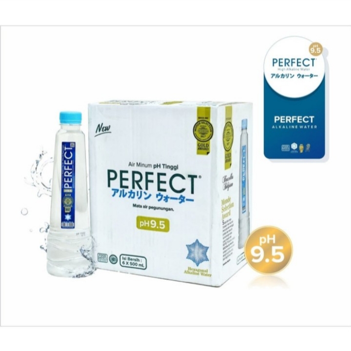 Perfect Alkaline Water 500 ml X 6 Botol