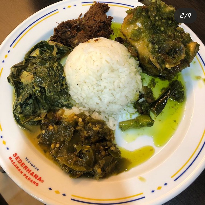 Perkedel dan nasi