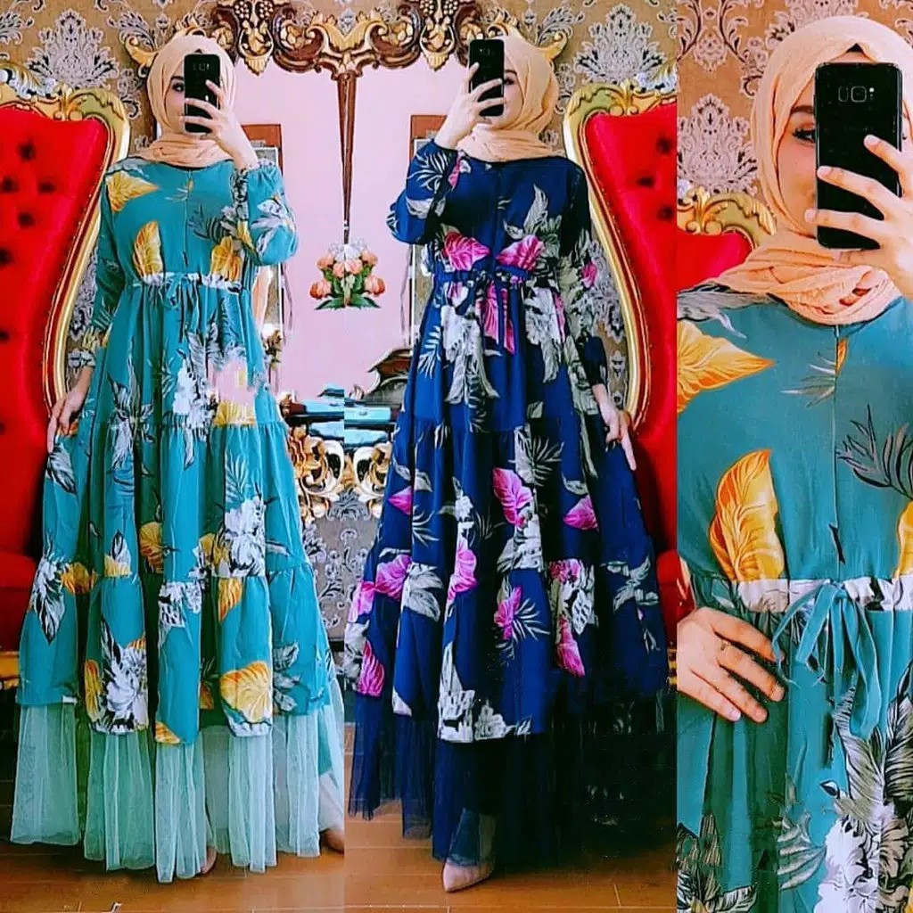 Pertiwi Maxy Dress l Dres Maxi Muslim l Fashion Wanita