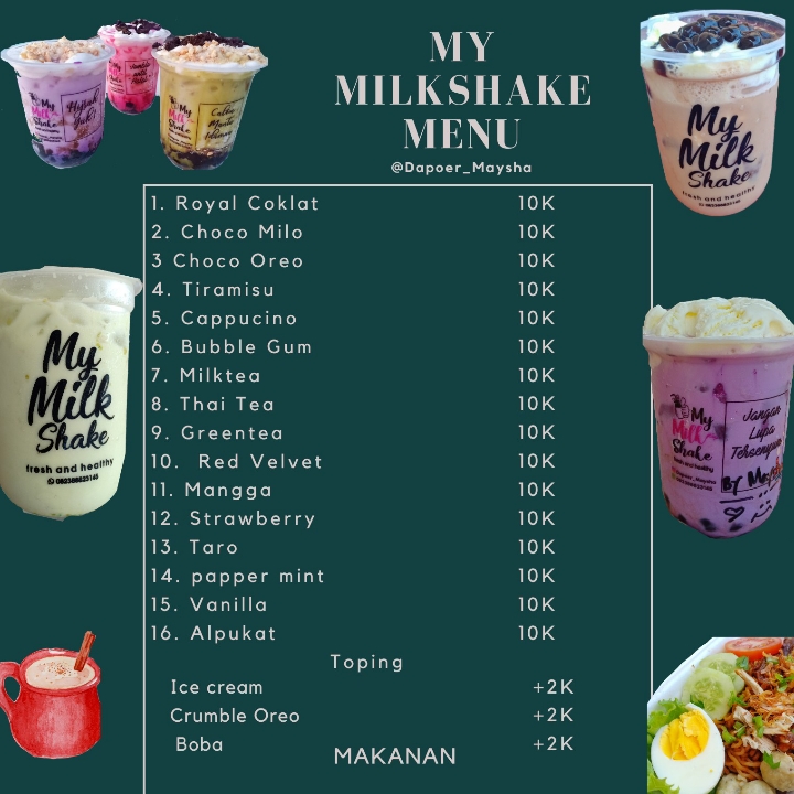 Pesanan Khusus Minuman My Milkshake Time  2