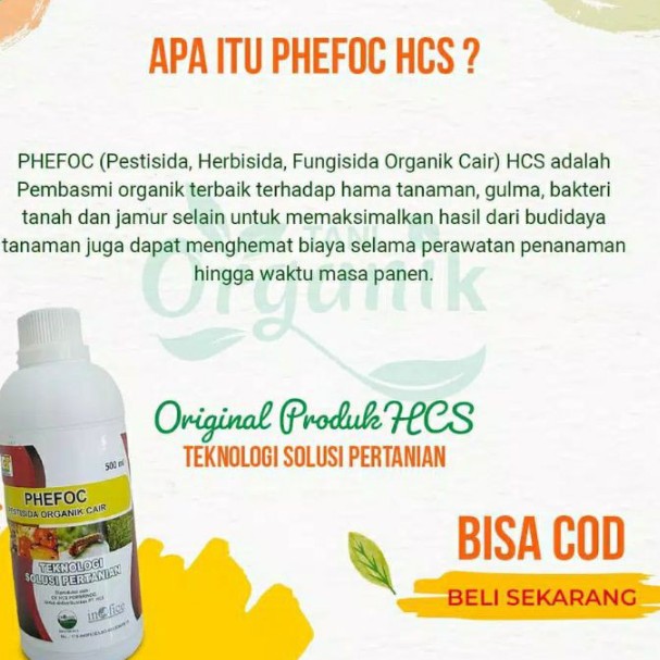 Pestisida Organik Obat Pembasmi Hama tanaman Phefoc Hcs Pestisida 2