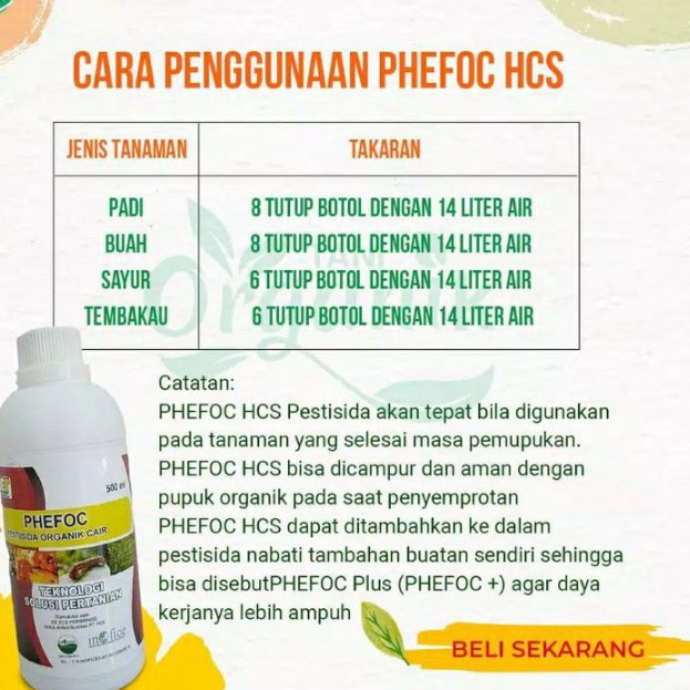 Pestisida Organik Obat Pembasmi Hama tanaman Phefoc Hcs Pestisida 3