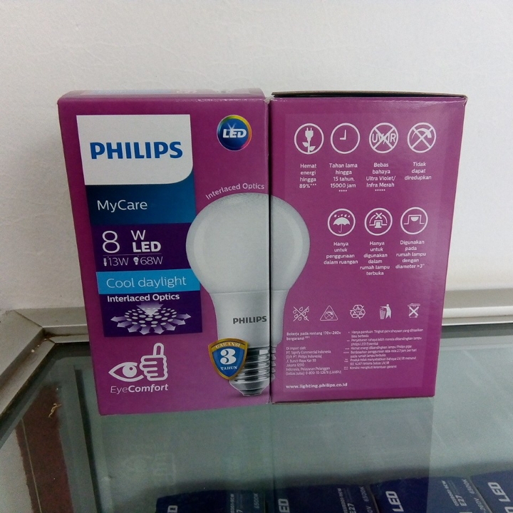 Lampu Philips LED 8 Watt 3