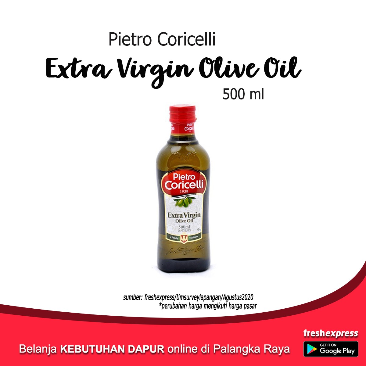 Pietro Coricelli оливковое масло Extra Virgin Pietro Coricelli 500 мл.