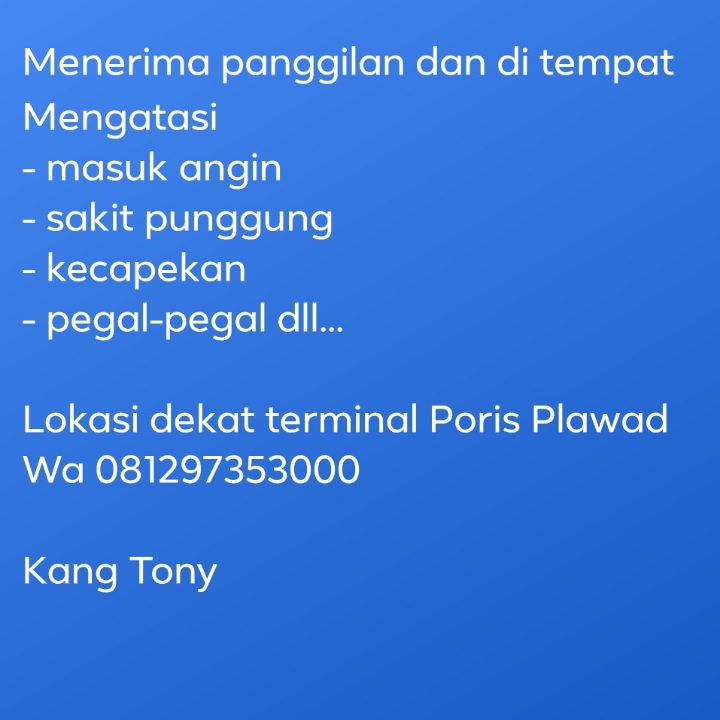 Pijat Urut Jakbar TANGERANG 2