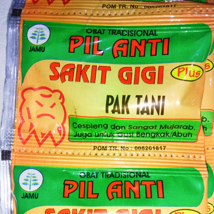 Pil Anti Sakit Gigi Pak Tani