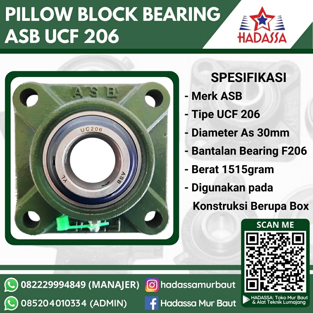 Pillow Block Bearing ASB UCF 206