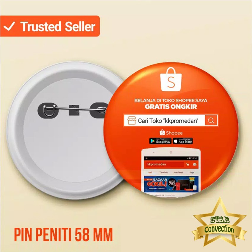 Pin Peniti 58 mm