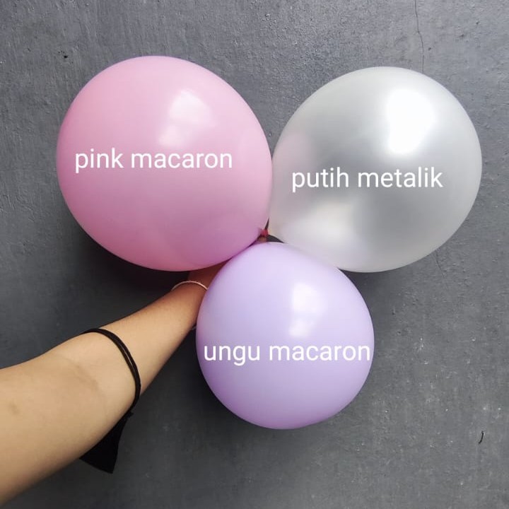 Pink Pastel X Putih Metalik X Ungu Pastel